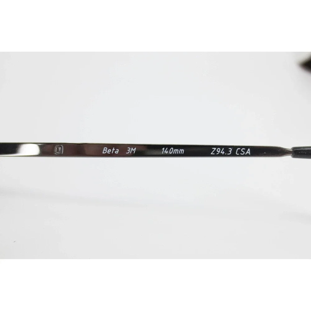 3M Beta Z87-2+ Eyeglasses Gunmetal Aviator Double Bridge Frames 56-18-140
